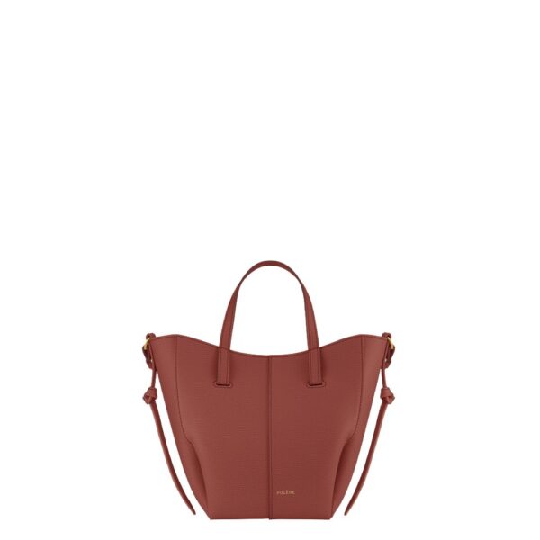 Polène Cyme Tote Nano in Terracotta Cyme Tote Nano in Terracotta - Mini Bags - Parisian Luxury Leather Bag at Coveti