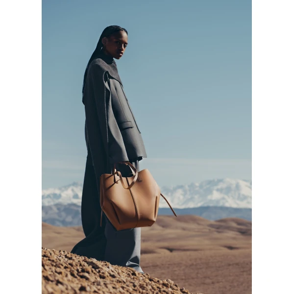 Polene Cyme Tote in Camel Bag, view 3