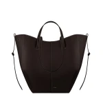 Polène Cyme Tote in Ebony Cyme Tote in Ebony - Totes & Top-Handle Bags - Parisian Luxury Leather Bag at Coveti