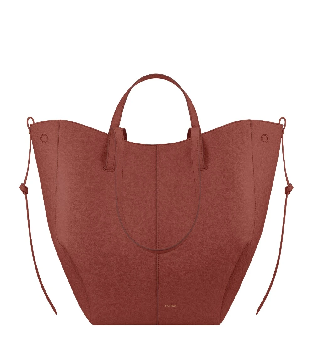 Brown-Cyme-Tote-in-Terracotta-collection-coveti34078_nobg Polène Cyme Tote in Terracotta Cyme Tote in Terracotta - Totes & Top-Handle Bags - Parisian Luxury Leather Bag at Coveti