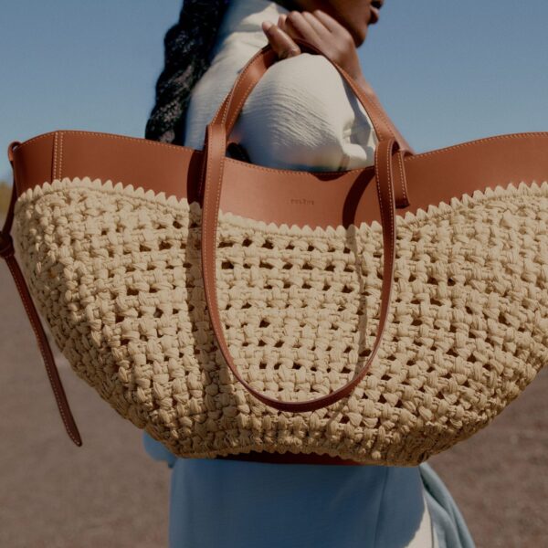 Polène Cyme in Brown Cyme in Brown - Totes & Top-Handle Bags - Parisian Luxury Leather Bag at Coveti