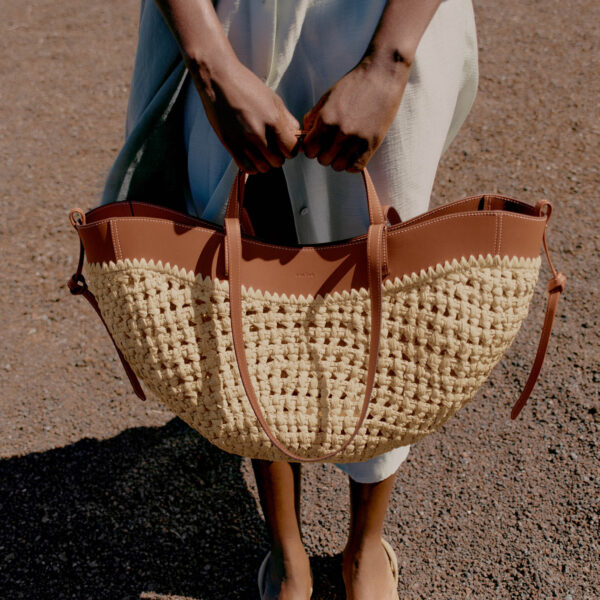 Polène Cyme in Brown Cyme in Brown - Totes & Top-Handle Bags - Parisian Luxury Leather Bag at Coveti