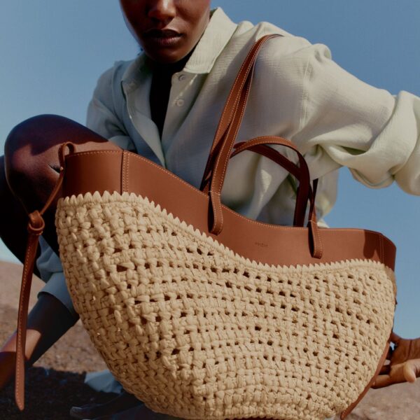 Polène Cyme in Brown Cyme in Brown - Totes & Top-Handle Bags - Parisian Luxury Leather Bag at Coveti