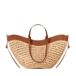 Polène Cyme in Brown Cyme in Brown - Totes & Top-Handle Bags - Parisian Luxury Leather Bag at Coveti