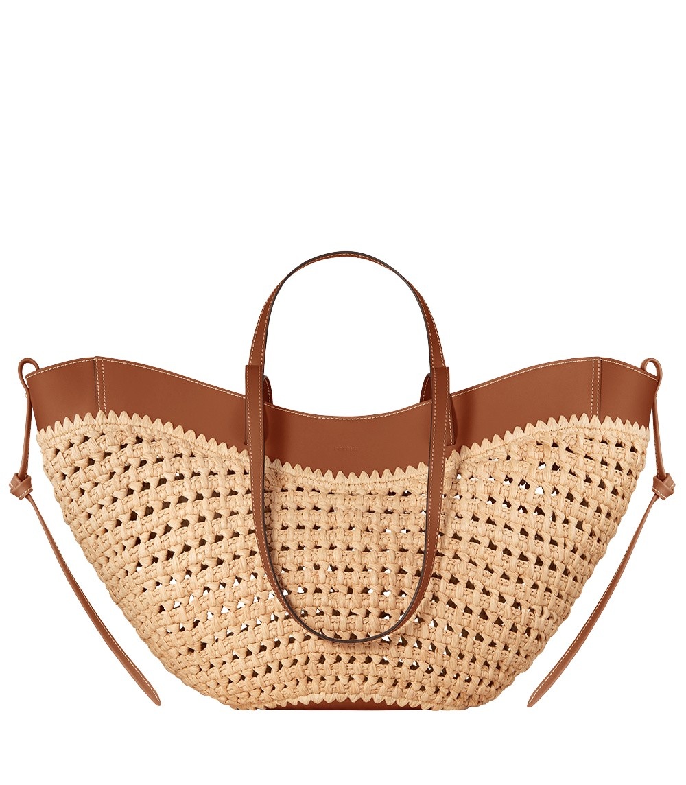Polène Cyme in Brown Cyme in Brown - Totes & Top-Handle Bags - Parisian Luxury Leather Bag at Coveti