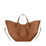 Polène Cyme in Camel Cyme in Camel - Totes & Top-Handle Bags - Parisian Luxury Leather Bag at Coveti