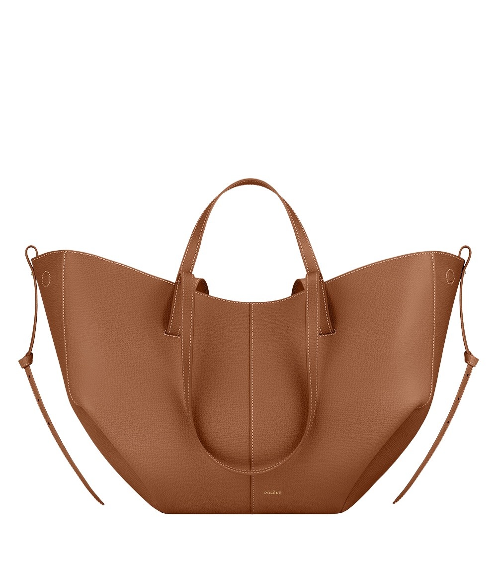 Polène Cyme in Camel Cyme in Camel - Totes & Top-Handle Bags - Parisian Luxury Leather Bag at Coveti