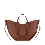 Polène Cyme in Cognac Cyme in Cognac - Totes & Top-Handle Bags - Parisian Luxury Leather Bag at Coveti