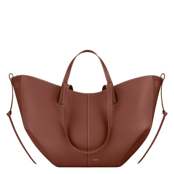 Polène Cyme in Cognac Cyme in Cognac - Totes & Top-Handle Bags - Parisian Luxury Leather Bag at Coveti