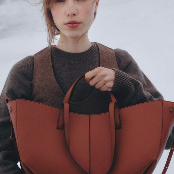 Polène Cyme in Red Clay Cyme in Red Clay - Totes & Top-Handle Bags - Parisian Luxury Leather Bag at Coveti