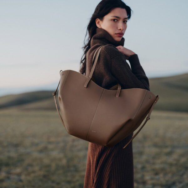Polène Cyme in Root Cyme in Root - Totes & Top-Handle Bags - Parisian Luxury Leather Bag at Coveti