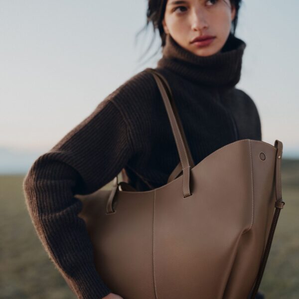 Polène Cyme in Root Cyme in Root - Totes & Top-Handle Bags - Parisian Luxury Leather Bag at Coveti