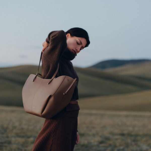 Polène Cyme in Root Cyme in Root - Totes & Top-Handle Bags - Parisian Luxury Leather Bag at Coveti