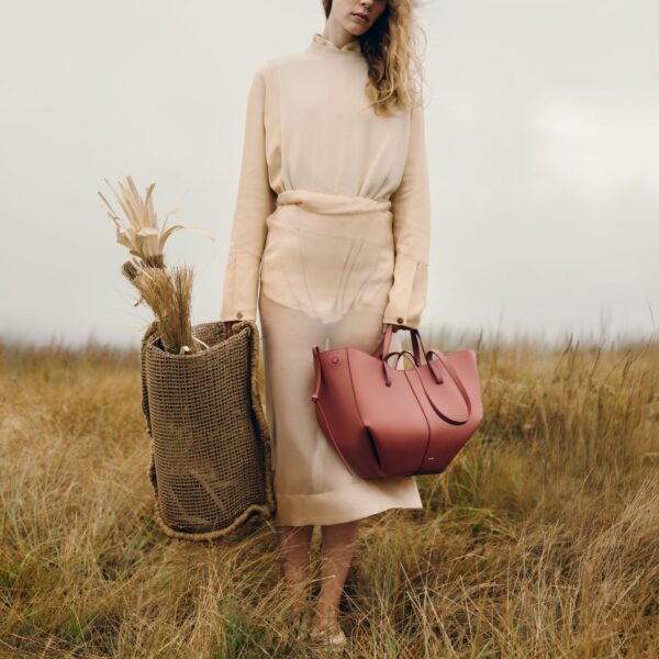 Polène Cyme in Terracotta Cyme in Terracotta - Totes & Top-Handle Bags - Parisian Luxury Leather Bag at Coveti