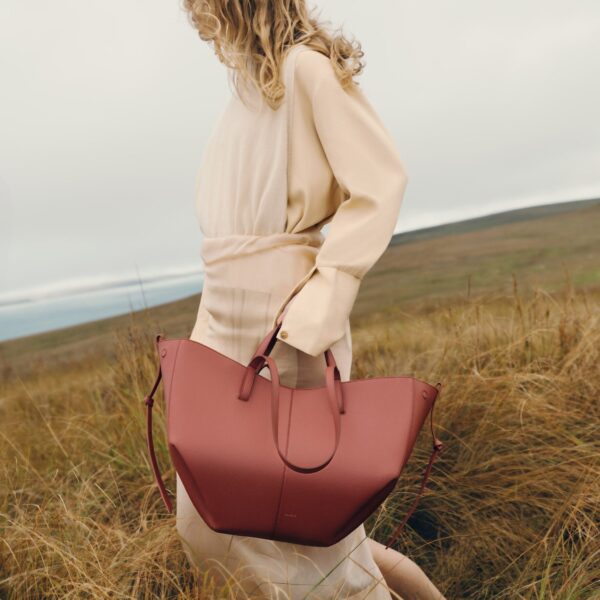 Polène Cyme in Terracotta Cyme in Terracotta - Totes & Top-Handle Bags - Parisian Luxury Leather Bag at Coveti