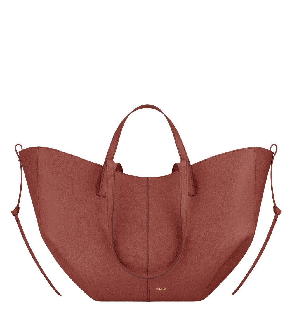 Polène Cyme in Terracotta Cyme in Terracotta - Totes & Top-Handle Bags - Parisian Luxury Leather Bag at Coveti