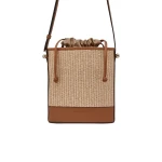 Brown-Ionic-Basket-in-Summer-Chestnut-and-Natural-Raffia23209_nobg Strathberry Ionic Basket tote bag