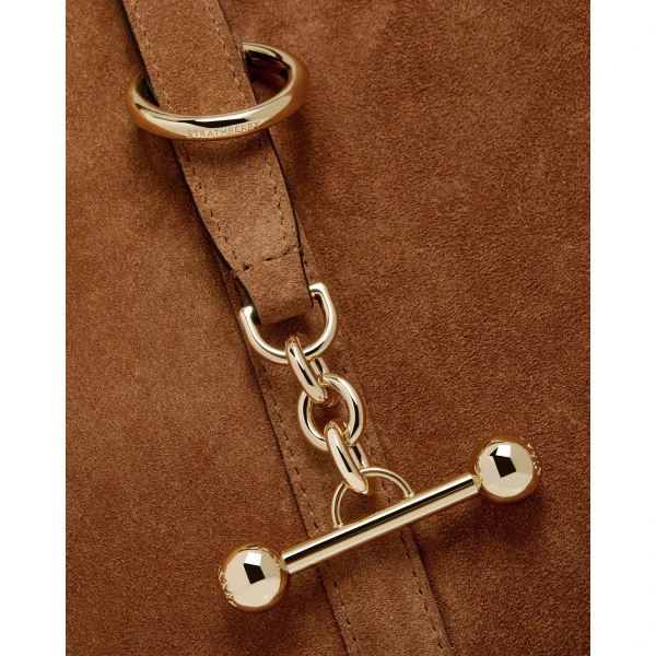 Strathberry Kite Hobo Maxi in Tan Suede, view 7