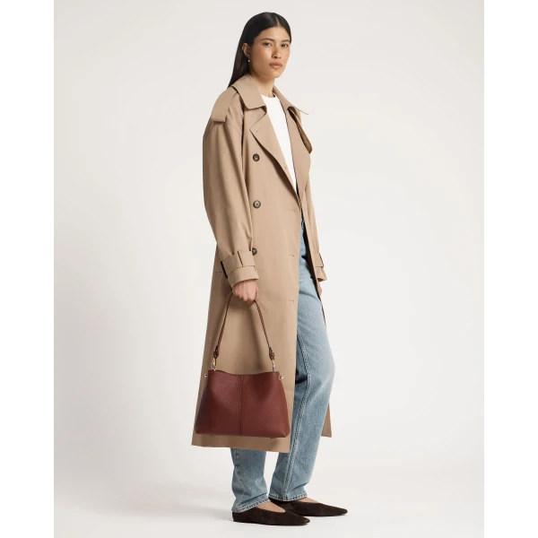 Strathberry Lana Hobo in Walnut, view 9