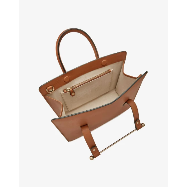 Strathberry Midi Tote in Chestnut, view 6