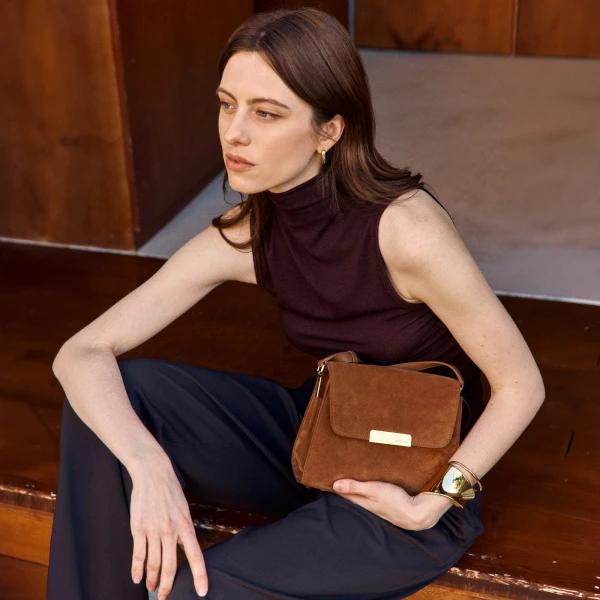 Ateliers Auguste Mini Amelot in Tan bag