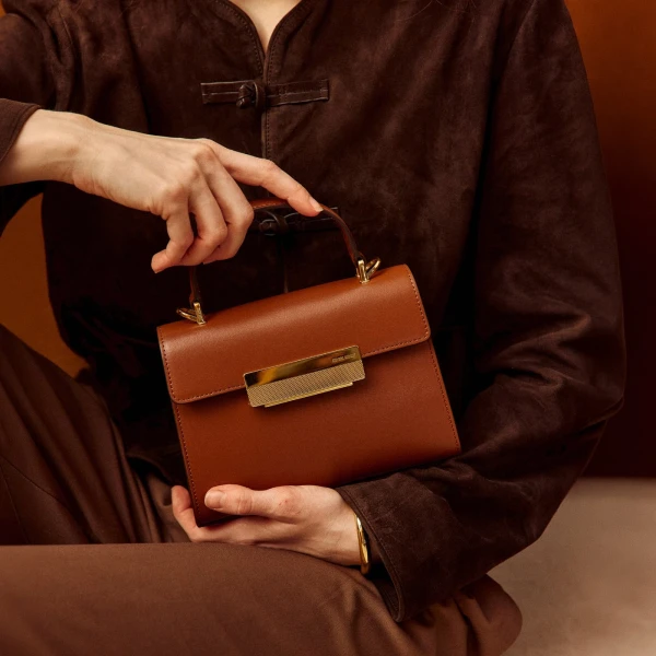 Ateliers Auguste Mini Capucine in Tan bag