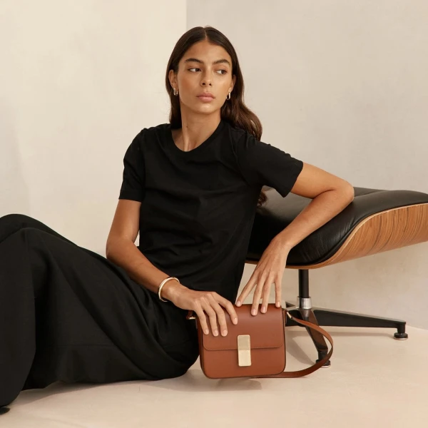 Ateliers Auguste Mini Monceau in Tan bag