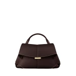 Polène Mokki Mini -Textured Ebony in Brown Mokki Mini -Textured Ebony in Brown - Mini Bags - Parisian Luxury Leather Bag at Coveti