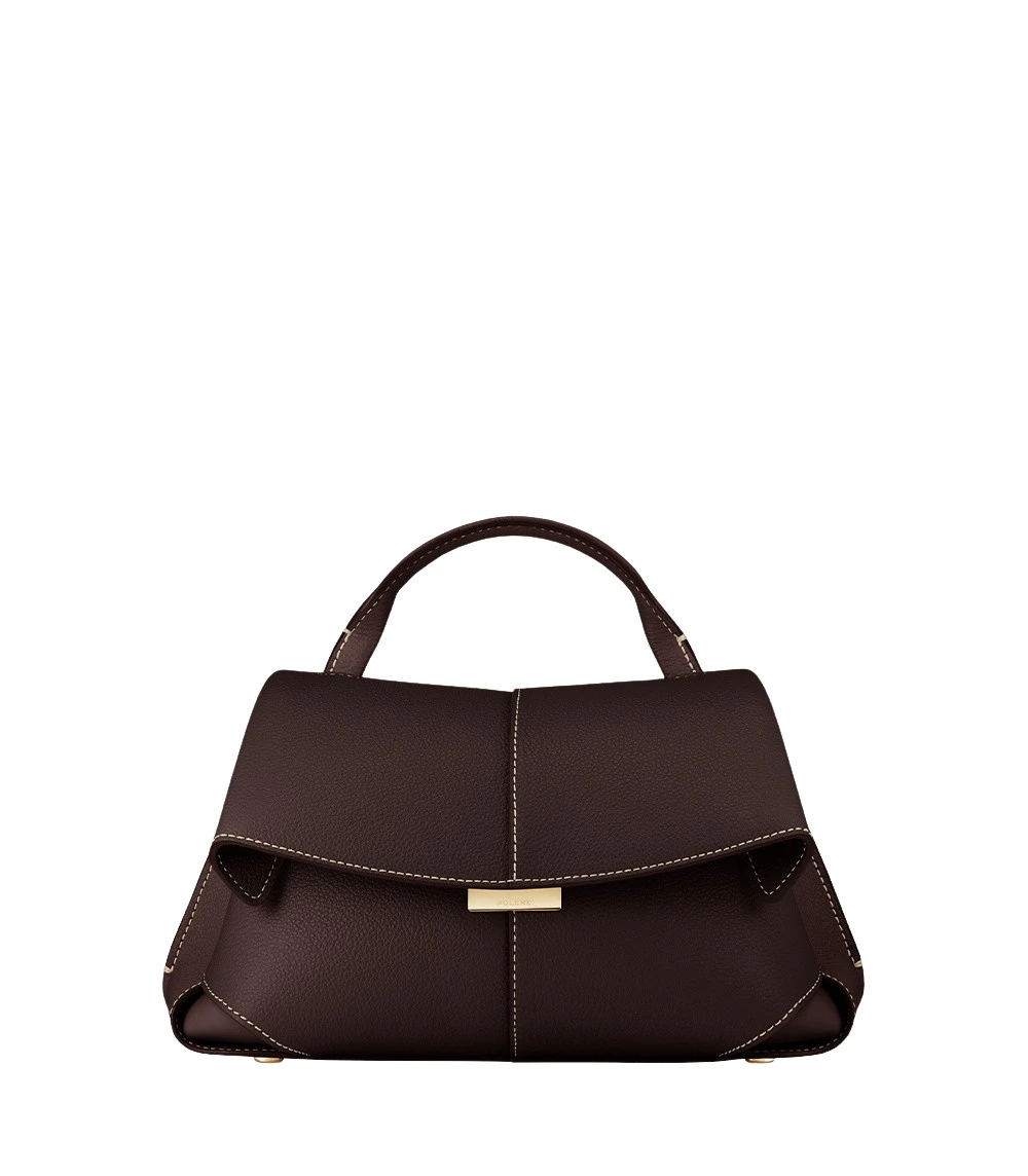 Brown-Mokki-Mini-Textured-Ebony-in-Brown-collection-coveti44801_nobg Polène Mokki Mini -Textured Ebony in Brown Mokki Mini -Textured Ebony in Brown - Mini Bags - Parisian Luxury Leather Bag at Coveti
