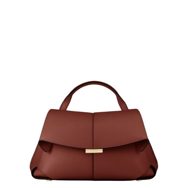 Polène Mokki Mini in Red Clay Mokki Mini in Red Clay - Mini Bags - Parisian Luxury Leather Bag at Coveti