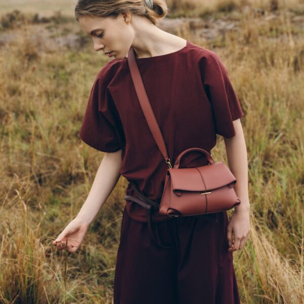 Polène Mokki Mini in Terracotta Mokki Mini in Terracotta - Mini Bags - Parisian Luxury Leather Bag at Coveti