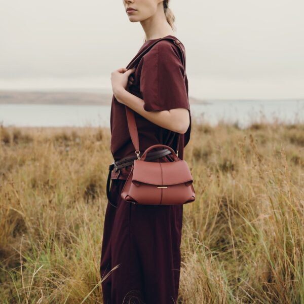 Polène Mokki Mini in Terracotta Mokki Mini in Terracotta - Mini Bags - Parisian Luxury Leather Bag at Coveti
