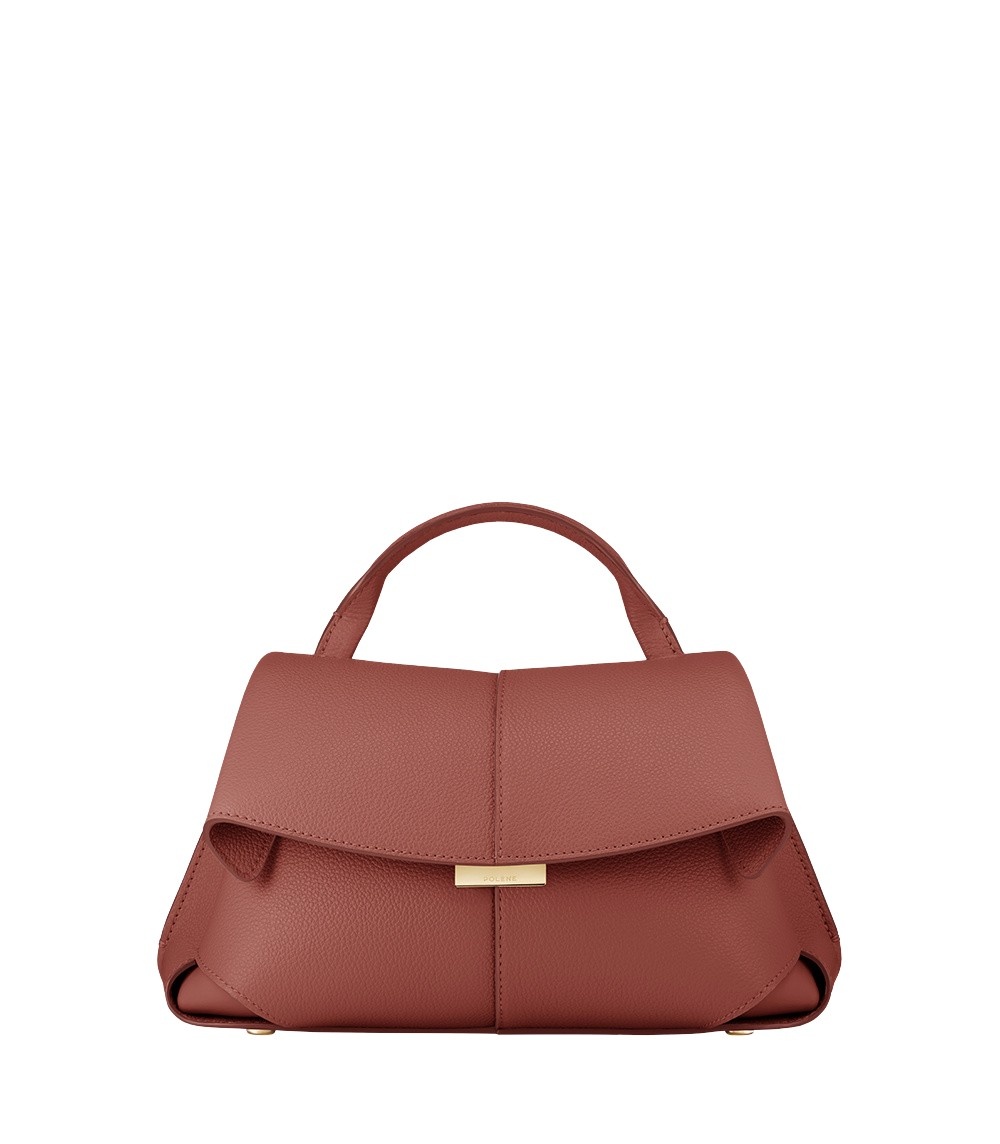 Polène Mokki Mini in Terracotta Mokki Mini in Terracotta - Mini Bags - Parisian Luxury Leather Bag at Coveti
