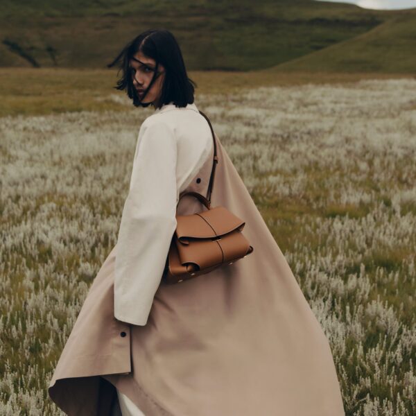 Polène Mokki in Camel Mokki in Camel - Shoulder & Crossbody Bags - Parisian Luxury Leather Bag at Coveti