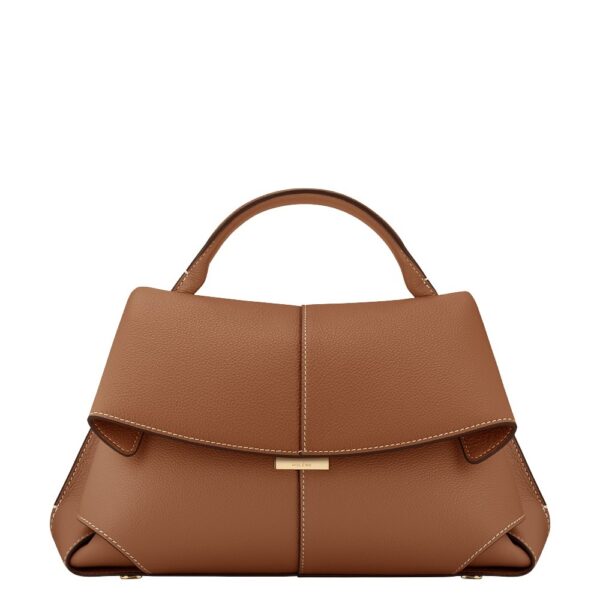 Polène Mokki in Camel Mokki in Camel - Shoulder & Crossbody Bags - Parisian Luxury Leather Bag at Coveti