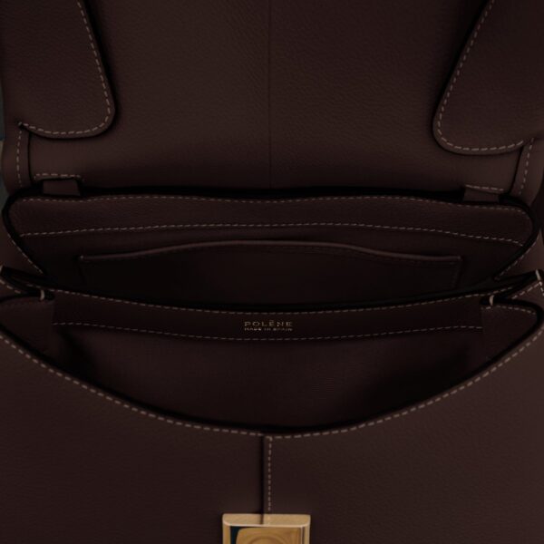 Polène Mokki in Ebony Mokki in Ebony - Shoulder & Crossbody Bags - Parisian Luxury Leather Bag at Coveti