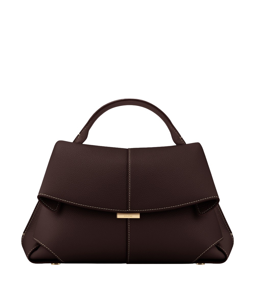 Polène Mokki in Ebony Mokki in Ebony - Shoulder & Crossbody Bags - Parisian Luxury Leather Bag at Coveti