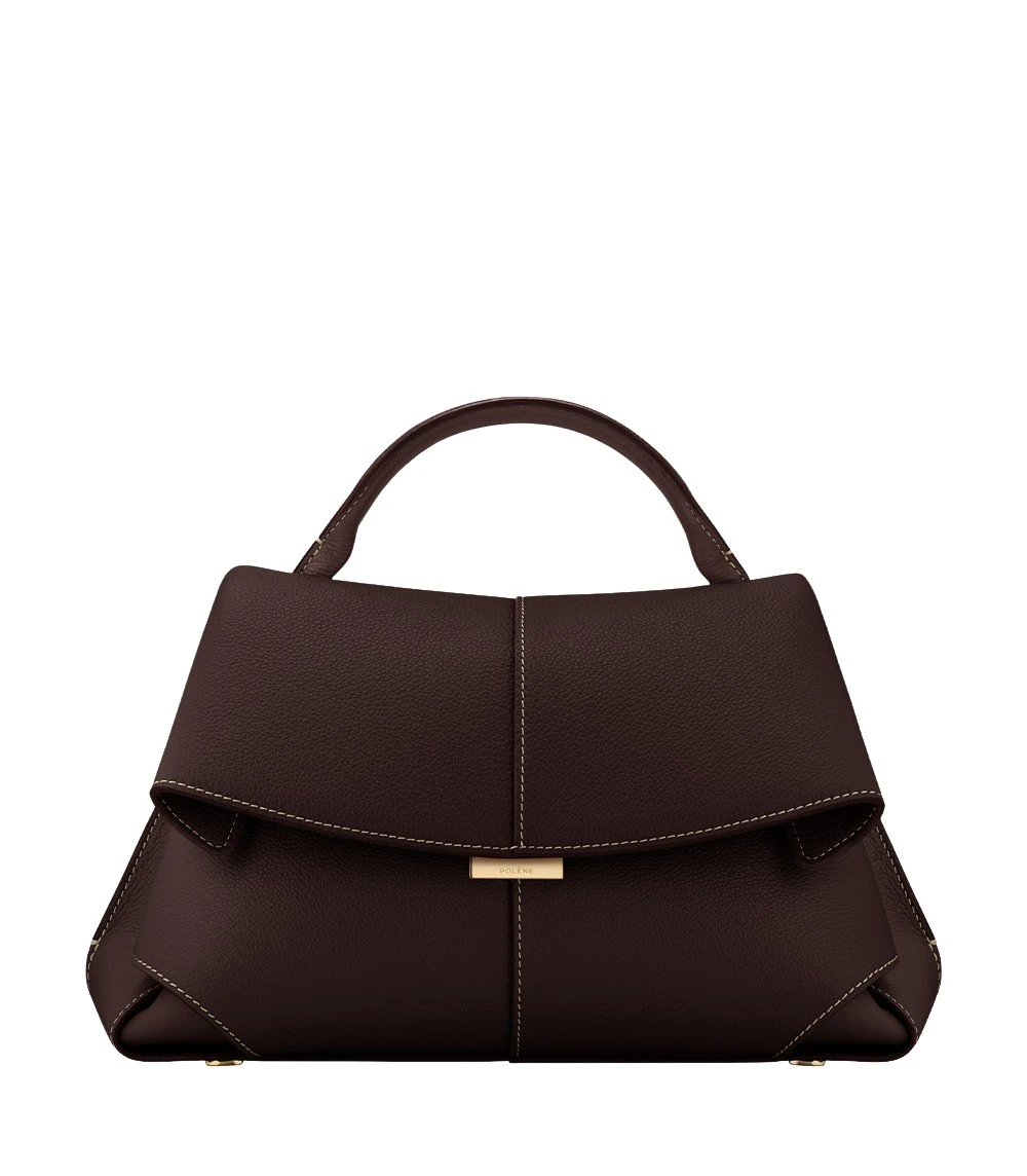 Brown-Mokki-in-Ebony-collection-coveti15114_nobg Polène Mokki in Ebony Mokki in Ebony - Shoulder & Crossbody Bags - Parisian Luxury Leather Bag at Coveti