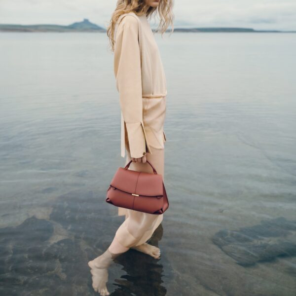 Polène Mokki in Terracotta Mokki in Terracotta - Shoulder & Crossbody Bags - Parisian Luxury Leather Bag at Coveti