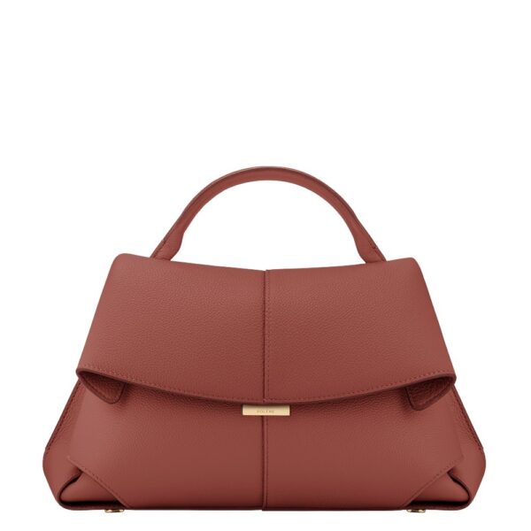 Polène Mokki in Terracotta Mokki in Terracotta - Shoulder & Crossbody Bags - Parisian Luxury Leather Bag at Coveti