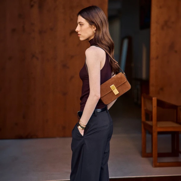 Ateliers Auguste Monceau Baguette in Tan bag