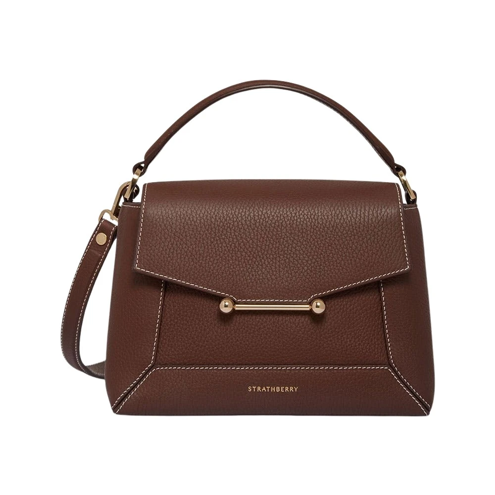 Brown-Mosaic-Bag-in-Chocolate-with-Vanilla-Stitch16978_nobg Strathberry Mosaic Bag tote