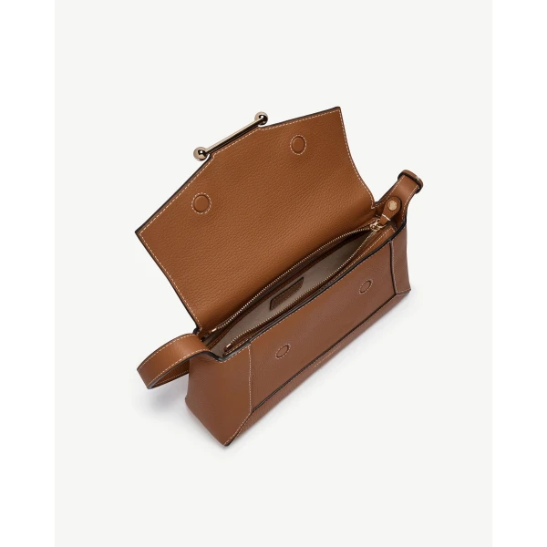 Strathberry Mosaic Shoulder in Tan, view 5