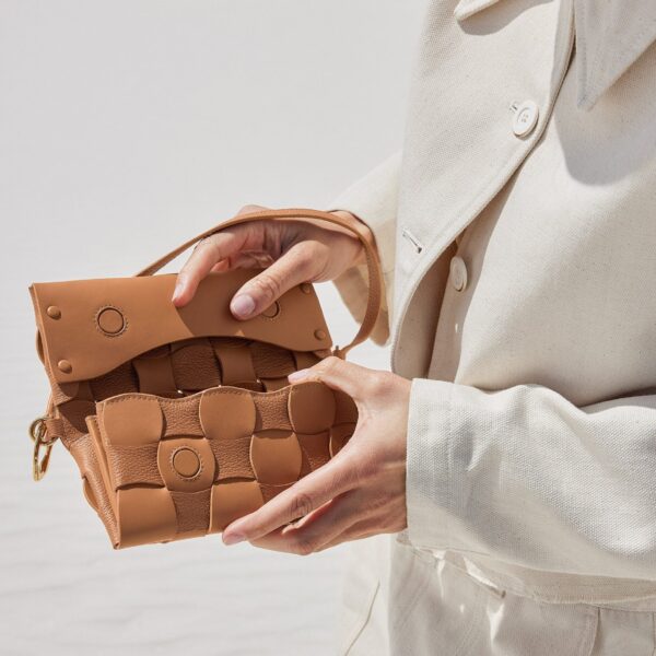 Polène Neiti in Camel Neiti in Camel - Shoulder & Crossbody Bags - Parisian Luxury Leather Bag at Coveti