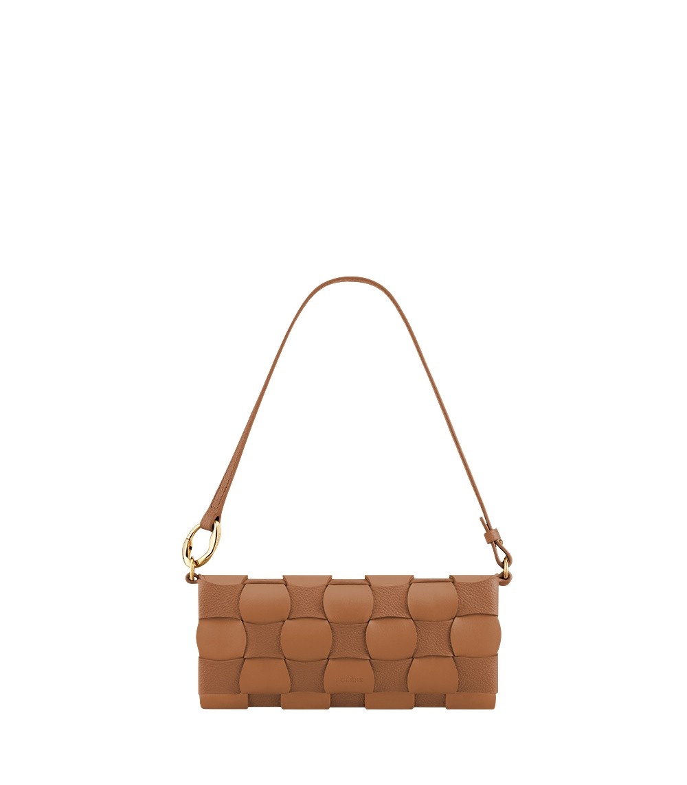 Polène Neiti in Camel Neiti in Camel - Shoulder & Crossbody Bags - Parisian Luxury Leather Bag at Coveti