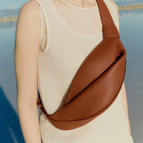 Polène Neyu in Cognac Neyu in Cognac - Shoulder & Crossbody Bags - Parisian Luxury Leather Bag at Coveti