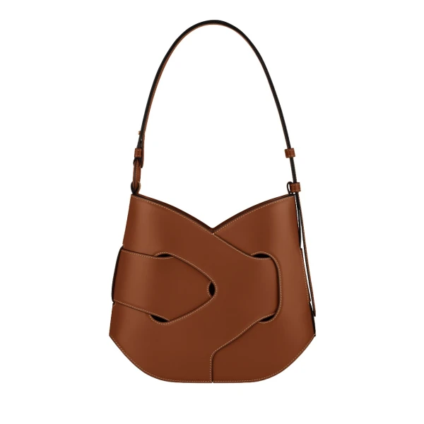Polene Nodde Hobo in Cognac Bag