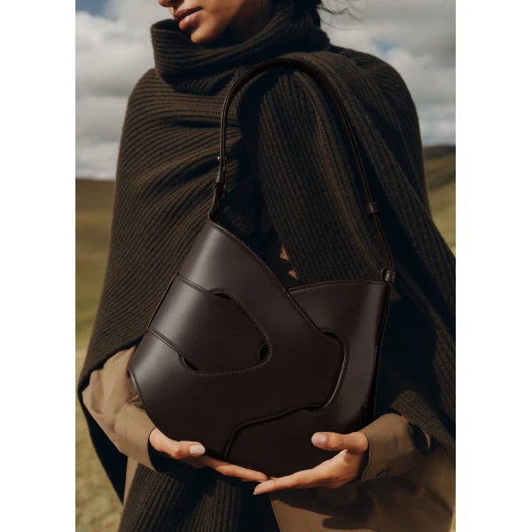 Polene Nodde Hobo in Ebony Bag, view 2