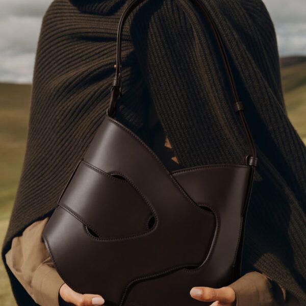 Polène Nodde Hobo in Ebony Nodde Hobo in Ebony - Shoulder & Crossbody Bags - Parisian Luxury Leather Bag at Coveti
