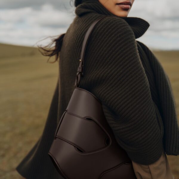 Polène Nodde Hobo in Ebony Nodde Hobo in Ebony - Shoulder & Crossbody Bags - Parisian Luxury Leather Bag at Coveti
